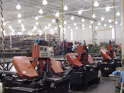 Accurate Metal Sawing has over 25 bandsaws