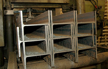 Structural steel cut up to 50 feet lengths