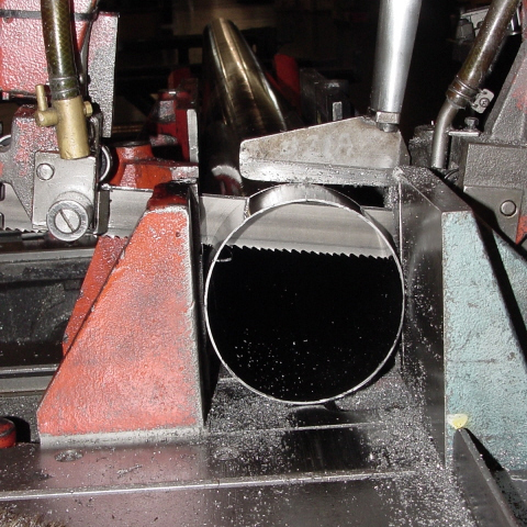 Bandsaw cutting up to 34 inch stock capacity